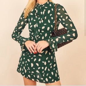 Reformation Fox Dress in Fern